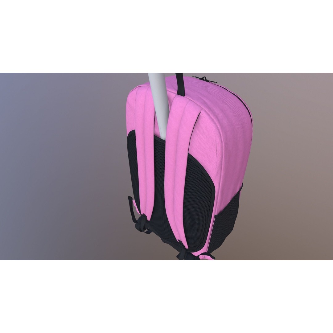 Kono Children Luggage Bag 3D Model – Game Ready PBR Asset, FBX, OBJ - View 10