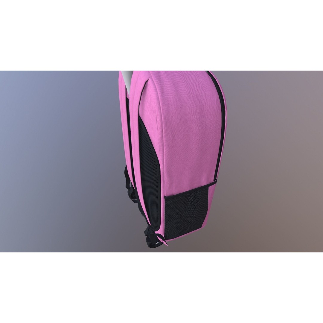 Kono Children Luggage Bag 3D Model – Game Ready PBR Asset, FBX, OBJ - View 11