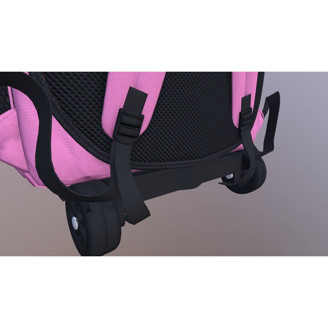 Kono Children Luggage Bag 3D Model – Game Ready PBR Asset, FBX, OBJ - View 14