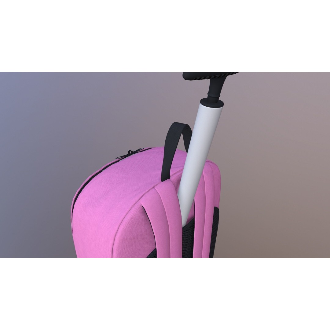 Kono Children Luggage Bag 3D Model – Game Ready PBR Asset, FBX, OBJ - View 21