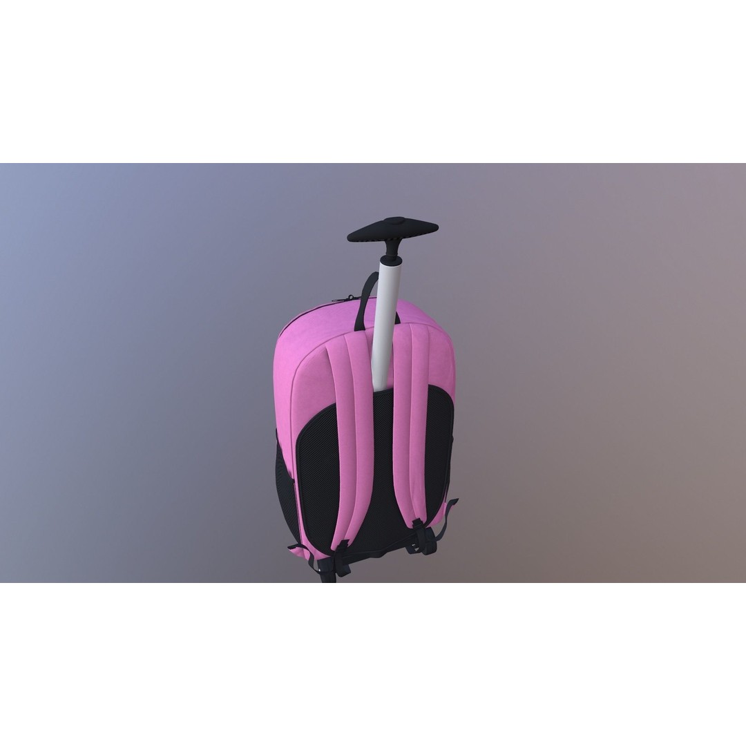 Kono Children Luggage Bag 3D Model – Game Ready PBR Asset, FBX, OBJ - View 22