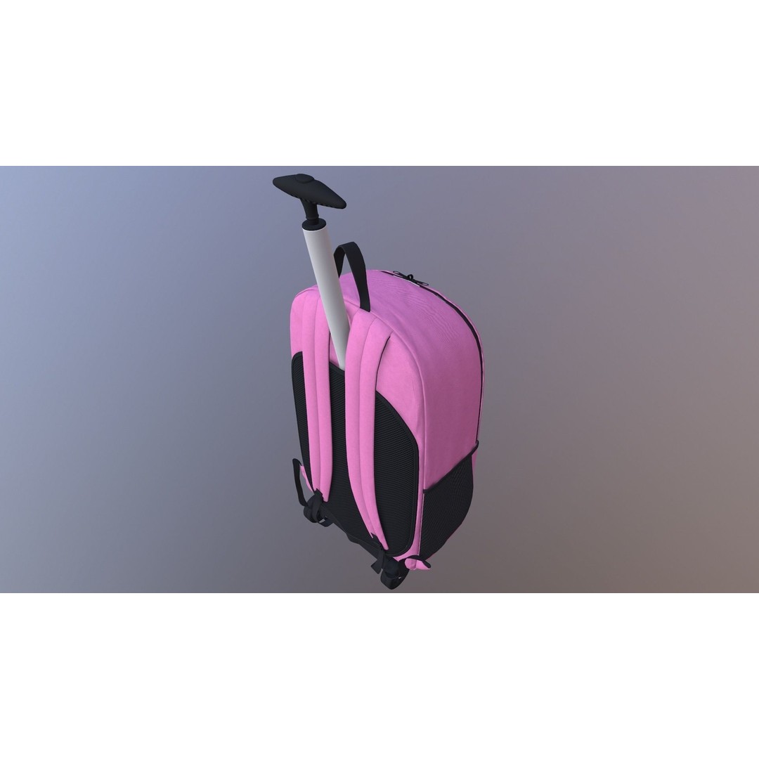Kono Children Luggage Bag 3D Model – Game Ready PBR Asset, FBX, OBJ - View 23