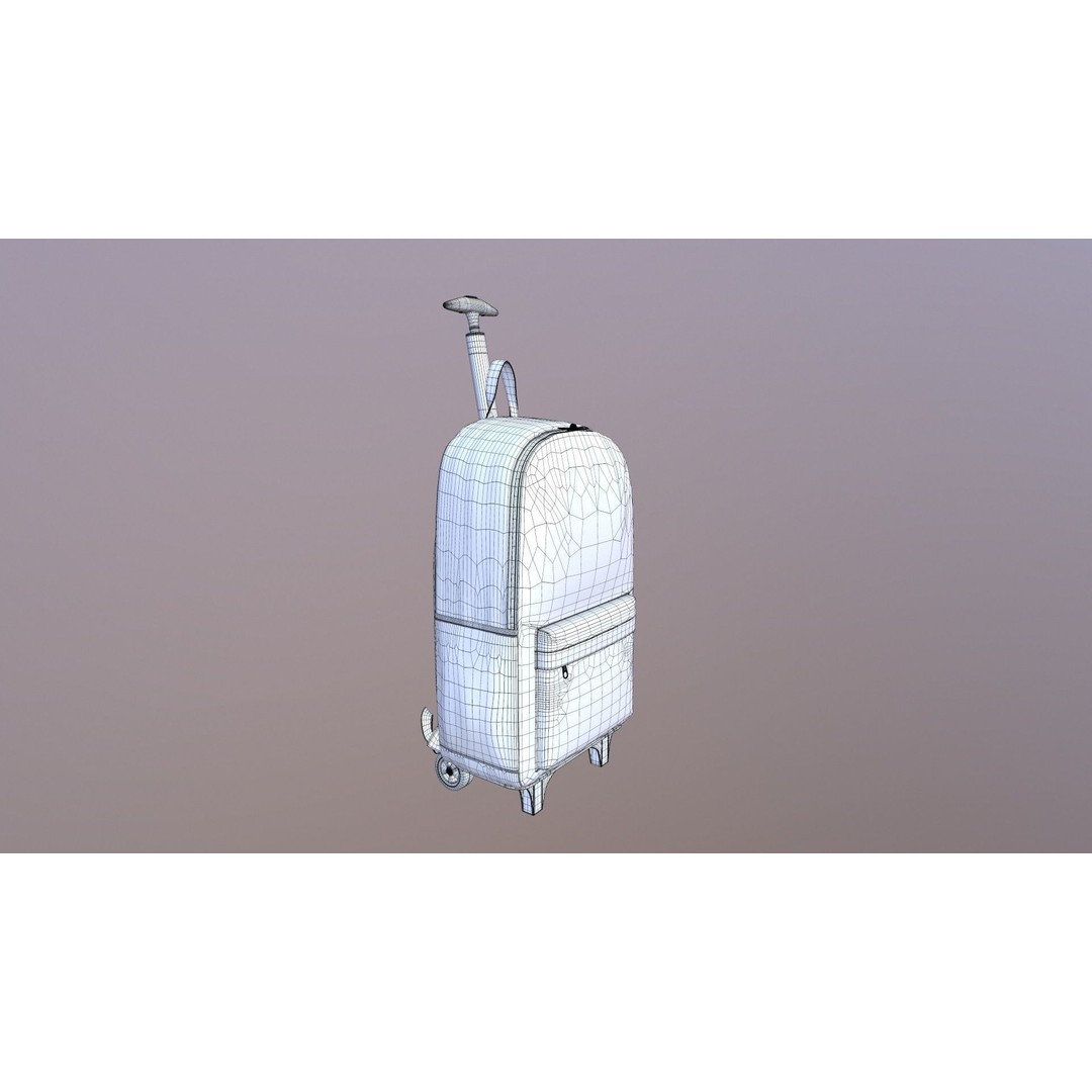Kono Children Luggage Bag 3D Model – Game Ready PBR Asset, FBX, OBJ - View 25
