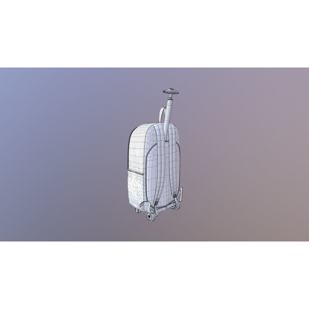 Kono Children Luggage Bag 3D Model – Game Ready PBR Asset, FBX, OBJ - View 27