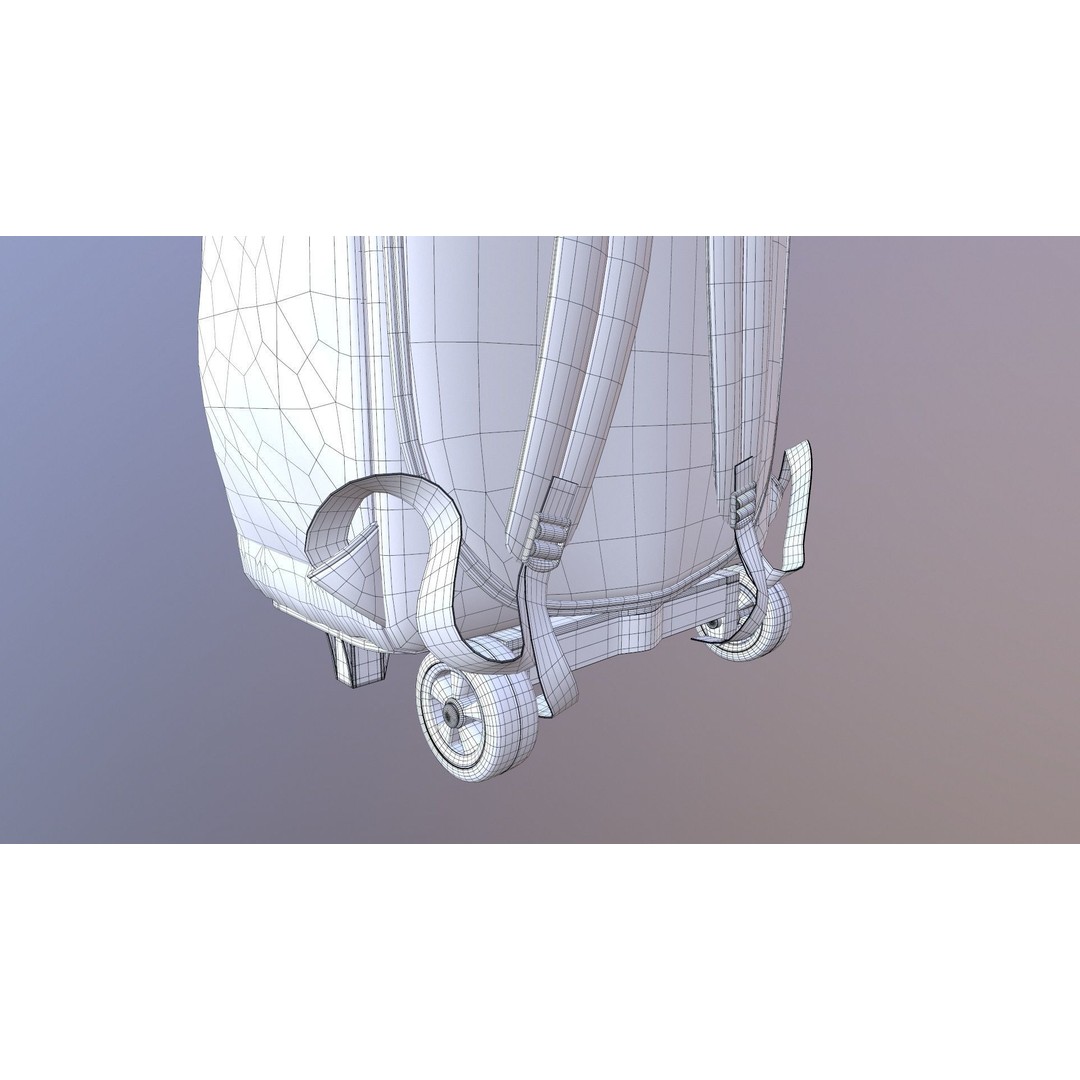 Kono Children Luggage Bag 3D Model – Game Ready PBR Asset, FBX, OBJ - View 28