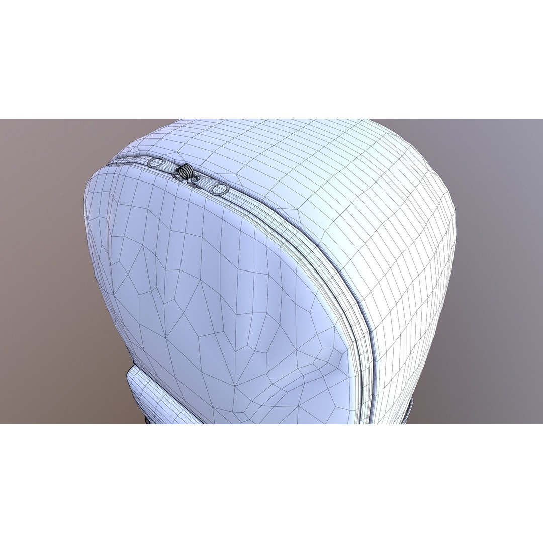 Kono Children Luggage Bag 3D Model – Game Ready PBR Asset, FBX, OBJ - View 30