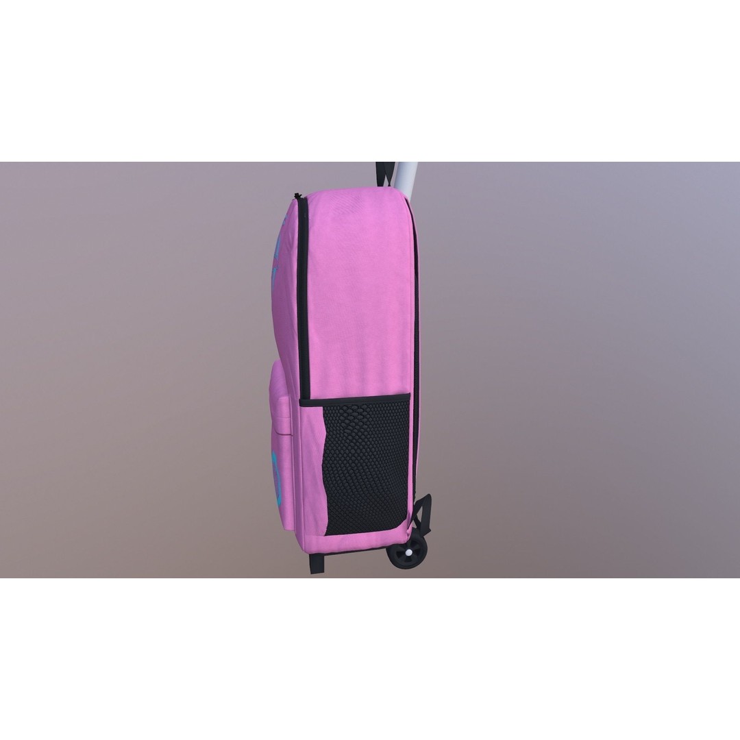 Kono Children Luggage Bag 3D Model – Game Ready PBR Asset, FBX, OBJ - View 6