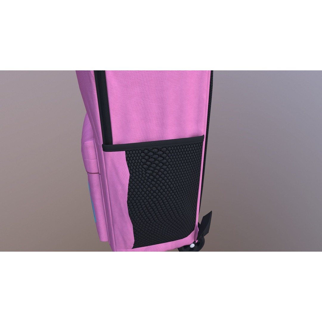 Kono Children Luggage Bag 3D Model – Game Ready PBR Asset, FBX, OBJ - View 7