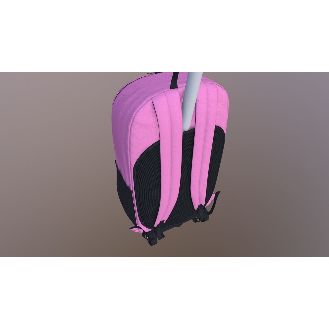 Kono Children Luggage Bag 3D Model – Game Ready PBR Asset, FBX, OBJ - View 9
