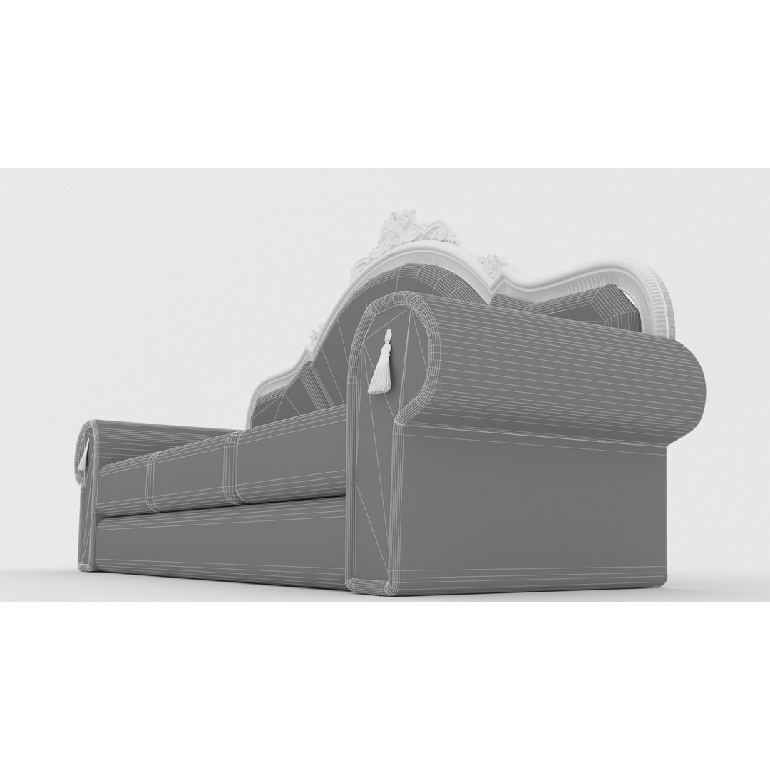 Sofa Rising Sun 3D Model – Modern Fabric Sofa, Game-Ready Formats