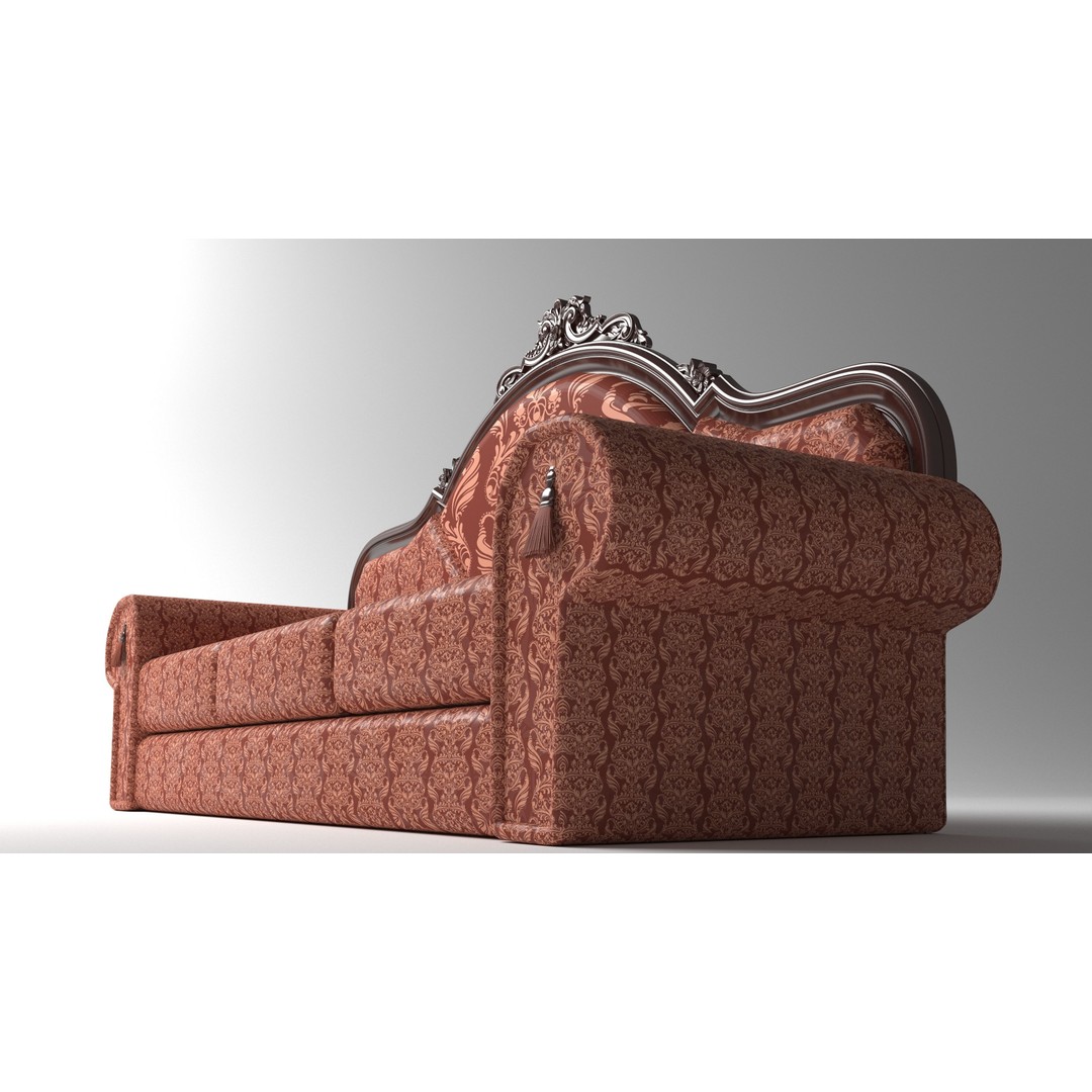 Sofa Rising Sun 3D Model – Modern Fabric Sofa, Game-Ready Formats - View 6