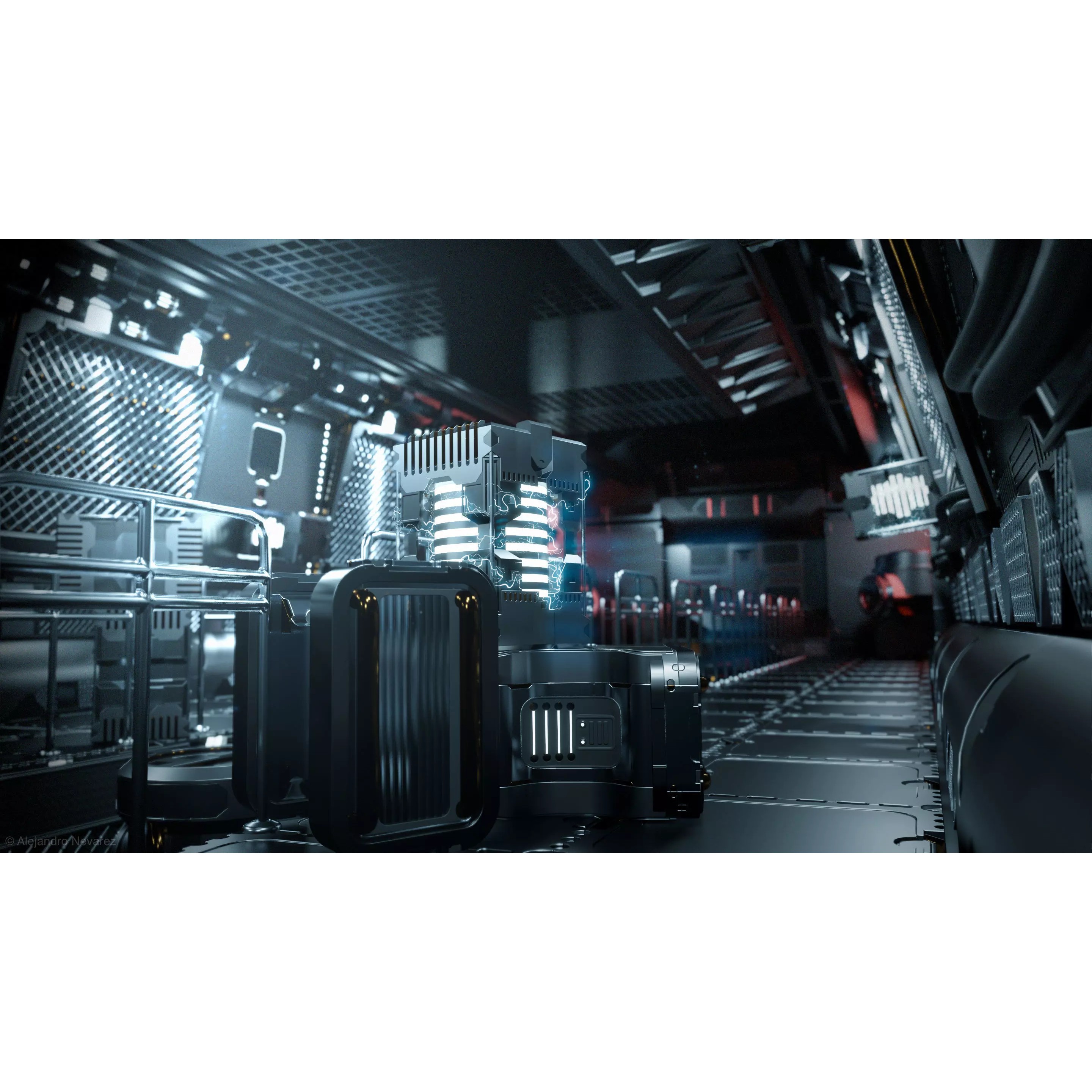 24 Sci-Fi Interior Asset Pack - Game-Ready 3D Model - View 2