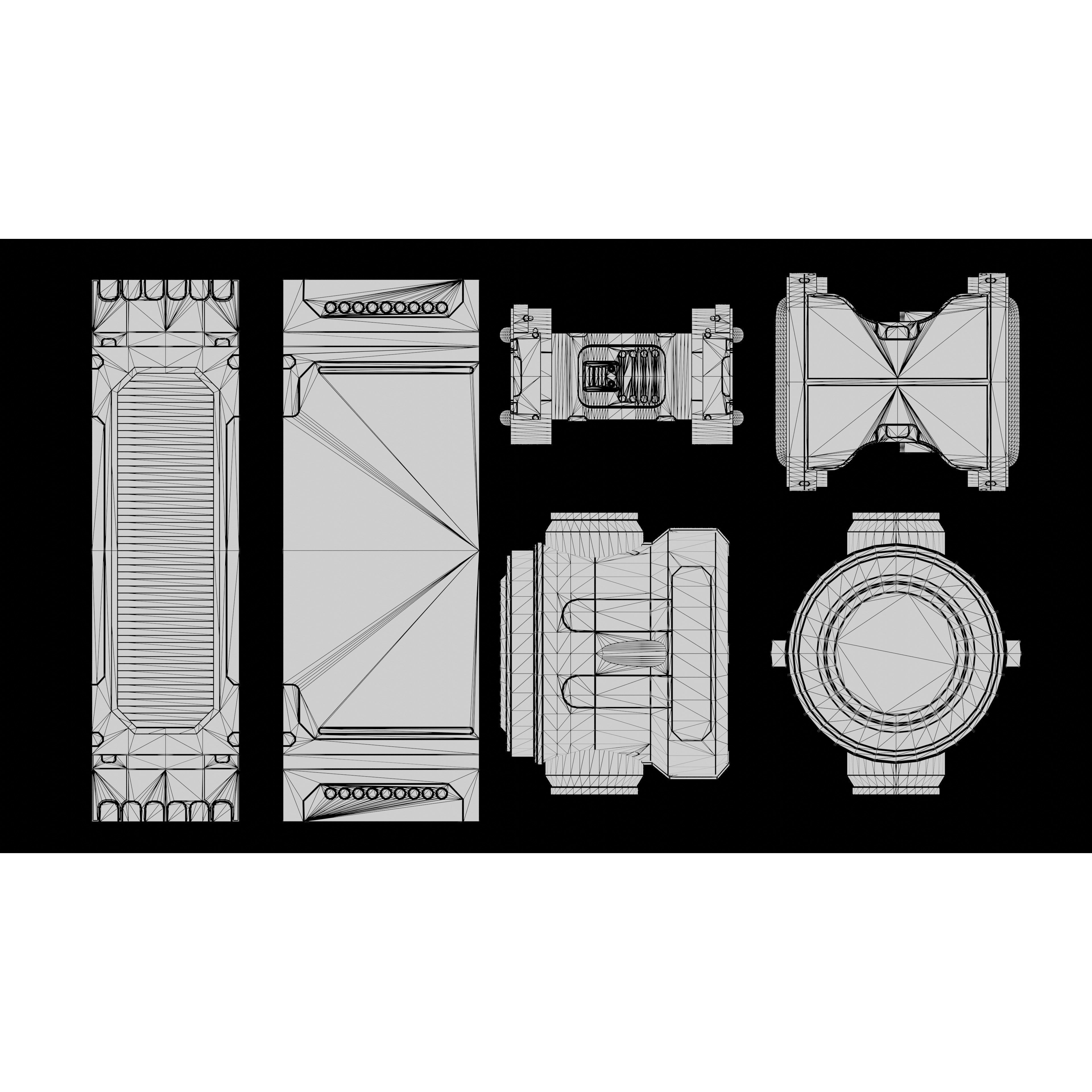 24 Sci-Fi Interior Asset Pack - Game-Ready 3D Model - View 29