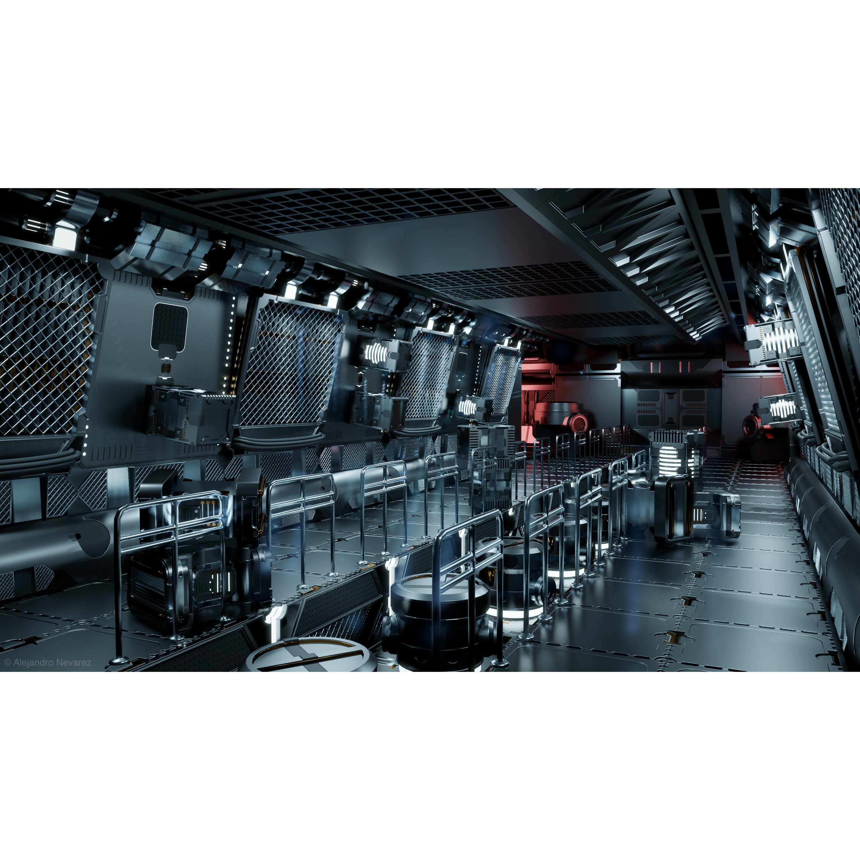 24 Sci-Fi Interior Asset Pack - Game-Ready 3D Model - View 3