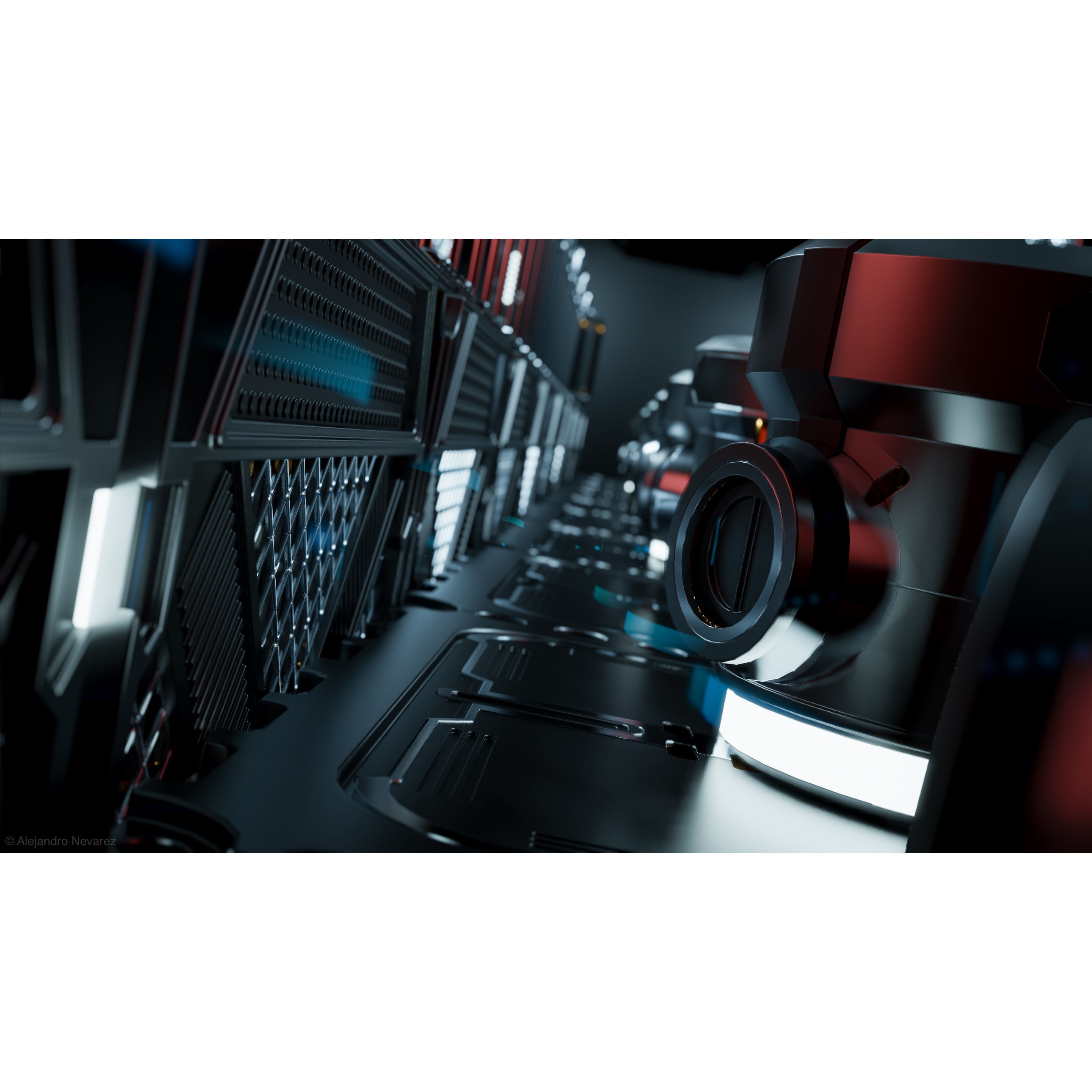 24 Sci-Fi Interior Asset Pack - Game-Ready 3D Model - View 6