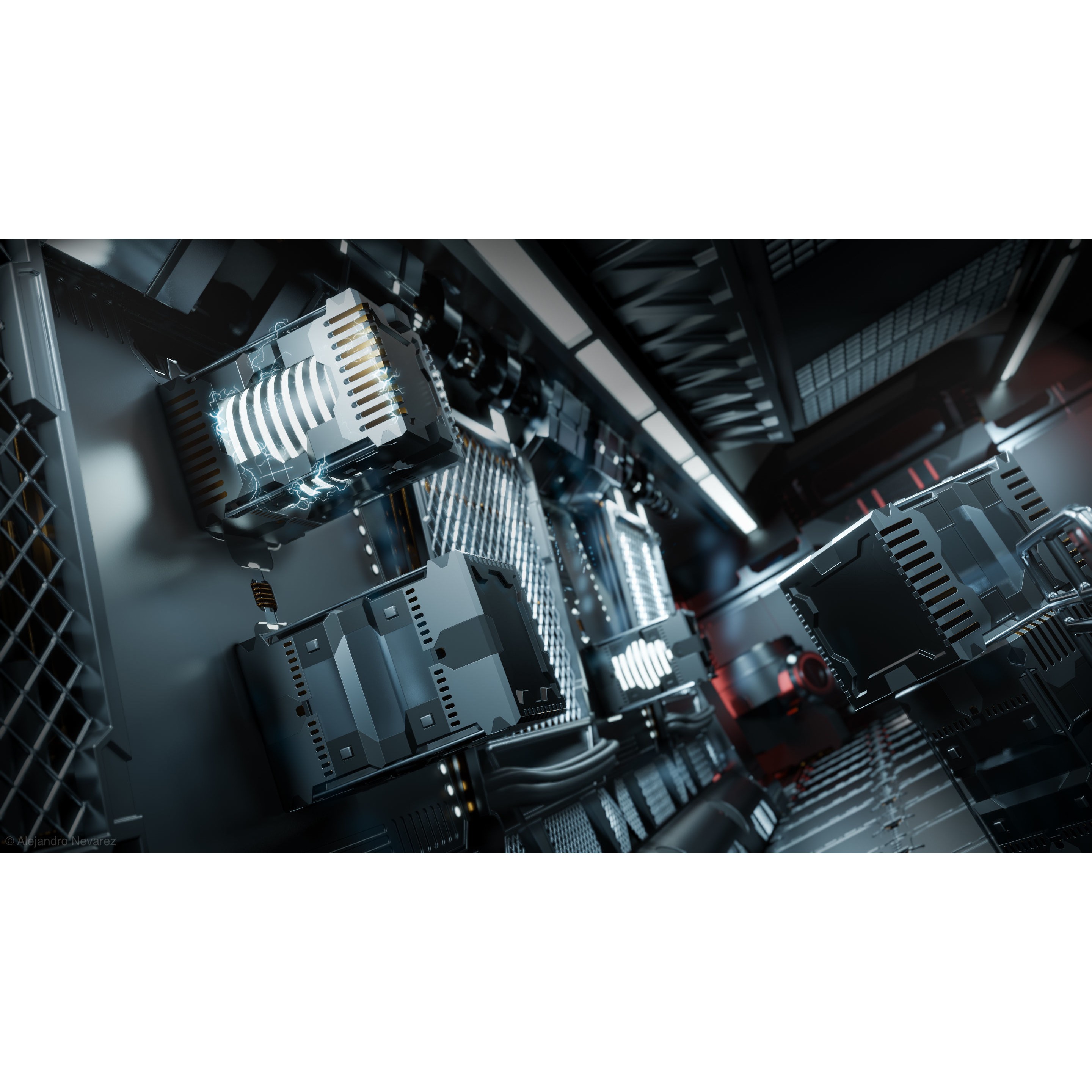 24 Sci-Fi Interior Asset Pack - Game-Ready 3D Model - View 7