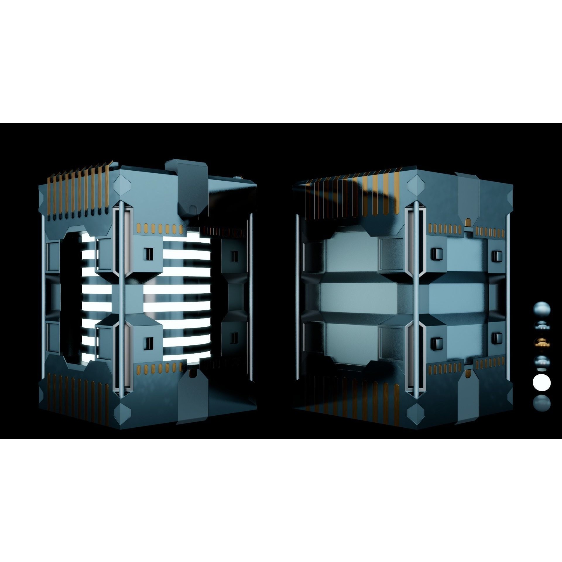 24 Sci-Fi Interior Asset Pack - Game-Ready 3D Model - View 8