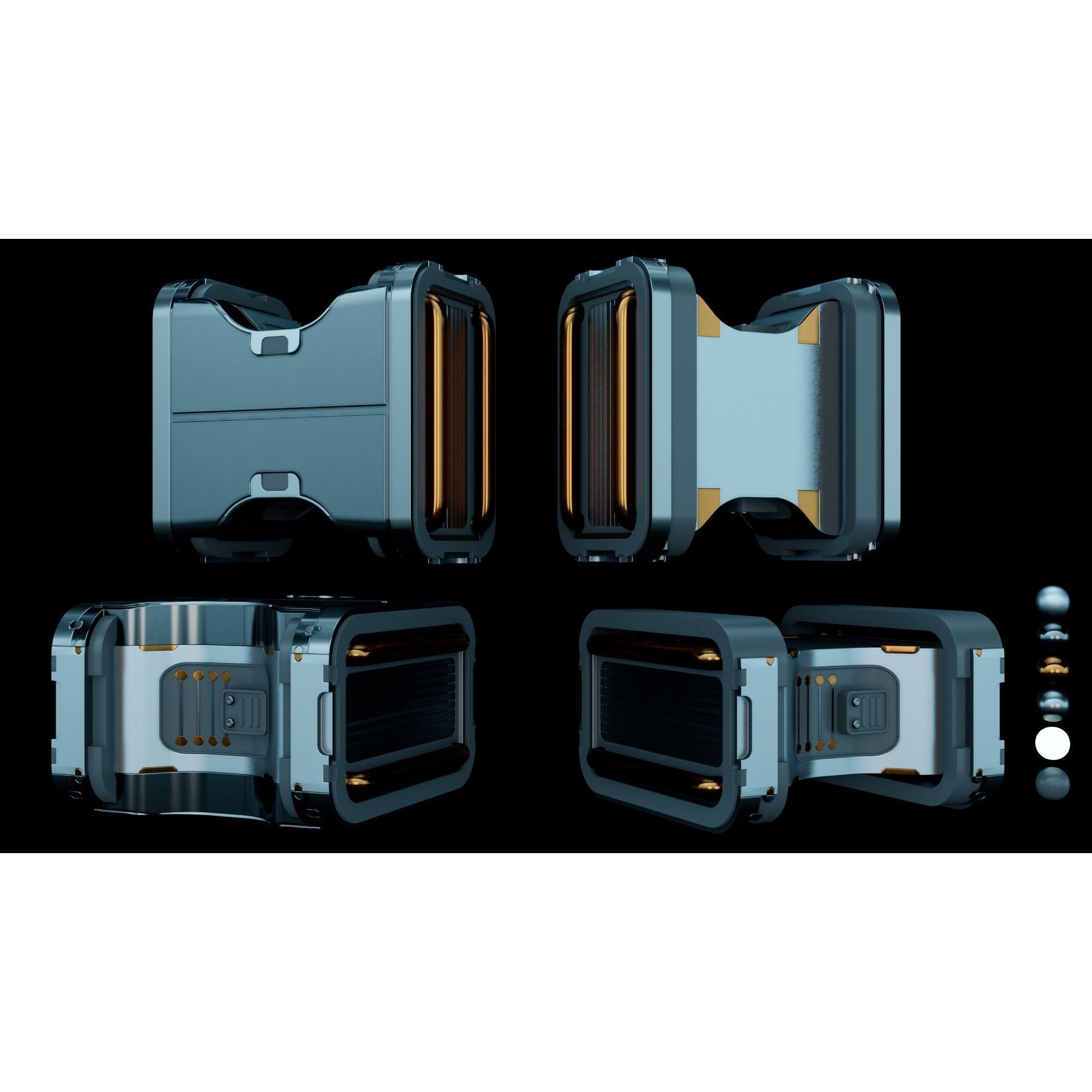 24 Sci-Fi Interior Asset Pack - Game-Ready 3D Model - View 9