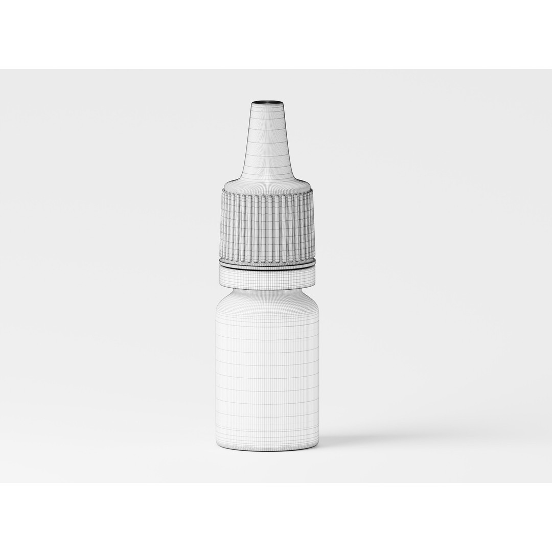 Liquid Cosmetic Product Bottle 3D Model – Low Poly PBR Asset, FBX, OBJ - View 4