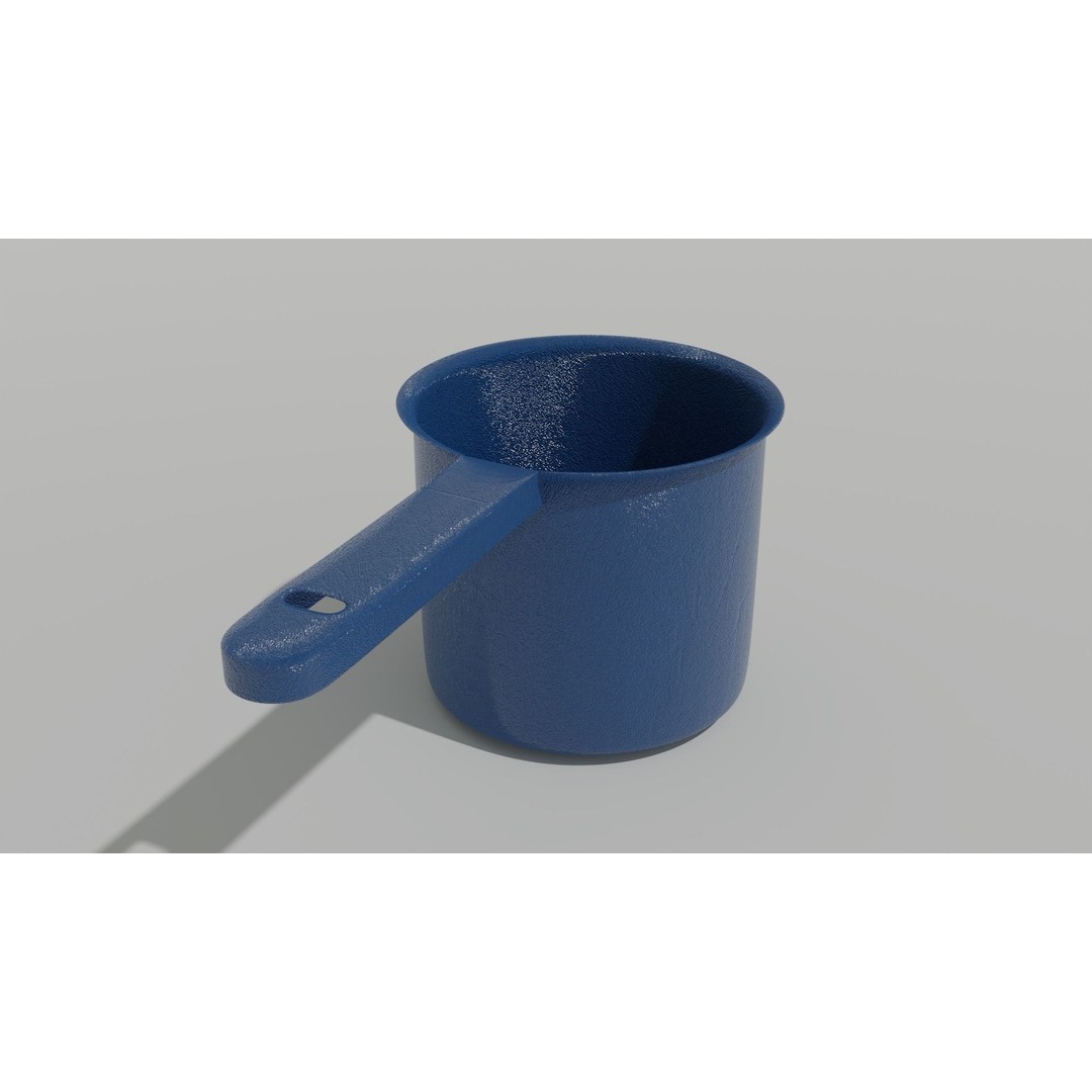 Scoop Plastic 3D Model – Modern Design for Interior Use, FBX & OBJ - View 11