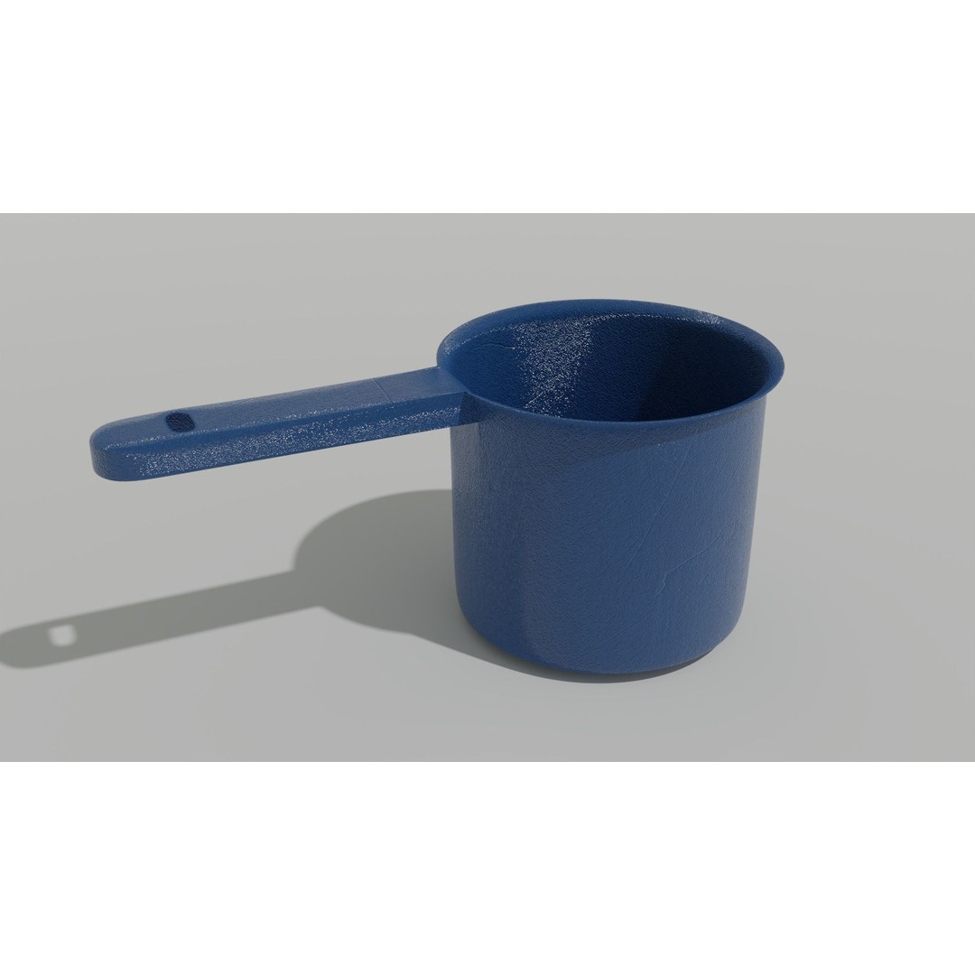 Scoop Plastic 3D Model – Modern Design for Interior Use, FBX & OBJ - View 12