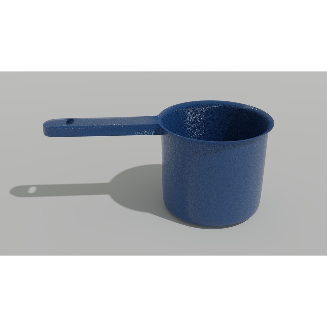 Scoop Plastic 3D Model – Modern Design for Interior Use, FBX & OBJ - View 13