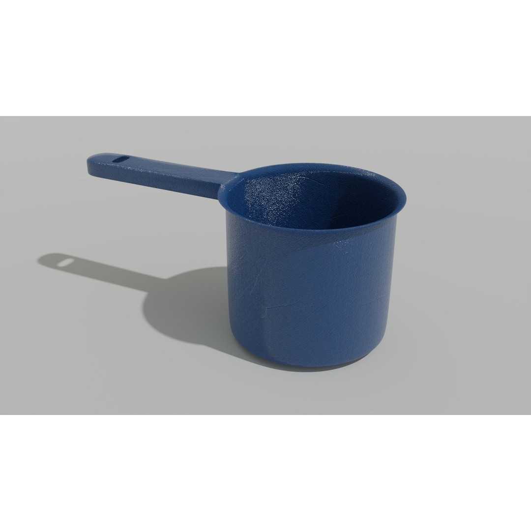 Scoop Plastic 3D Model – Modern Design for Interior Use, FBX & OBJ - View 14