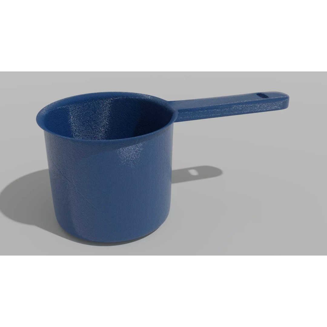 Scoop Plastic 3D Model – Modern Design for Interior Use, FBX & OBJ - View 2