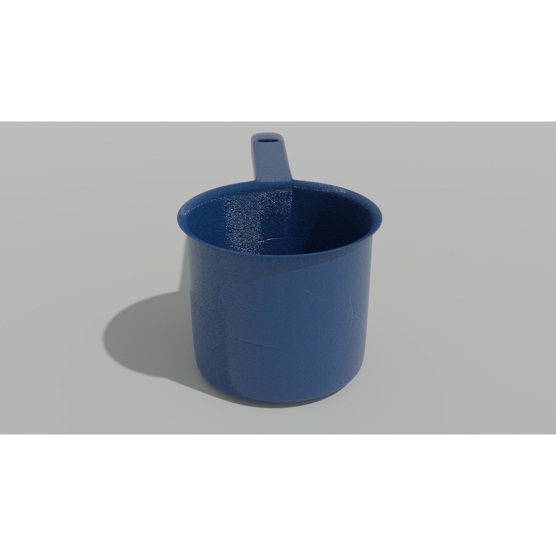 Scoop Plastic 3D Model – Modern Design for Interior Use, FBX & OBJ - View 4