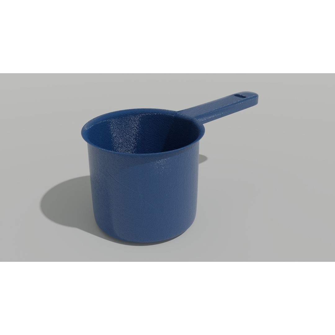 Scoop Plastic 3D Model – Modern Design for Interior Use, FBX & OBJ - View 5