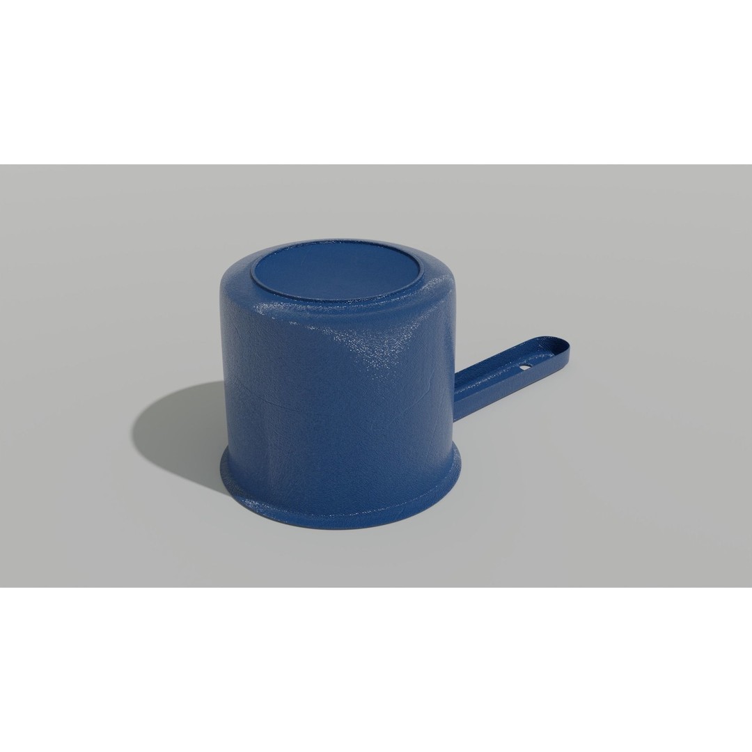 Scoop Plastic 3D Model – Modern Design for Interior Use, FBX & OBJ - View 6