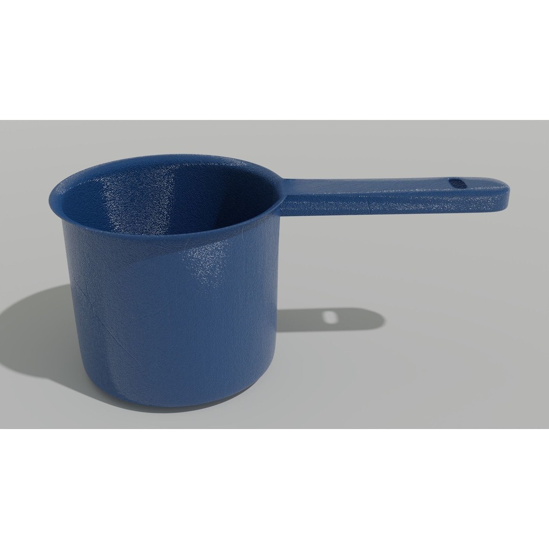Scoop Plastic 3D Model – Modern Design for Interior Use, FBX & OBJ - View 7