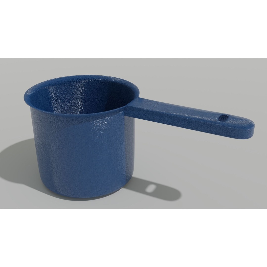 Scoop Plastic 3D Model – Modern Design for Interior Use, FBX & OBJ - View 8