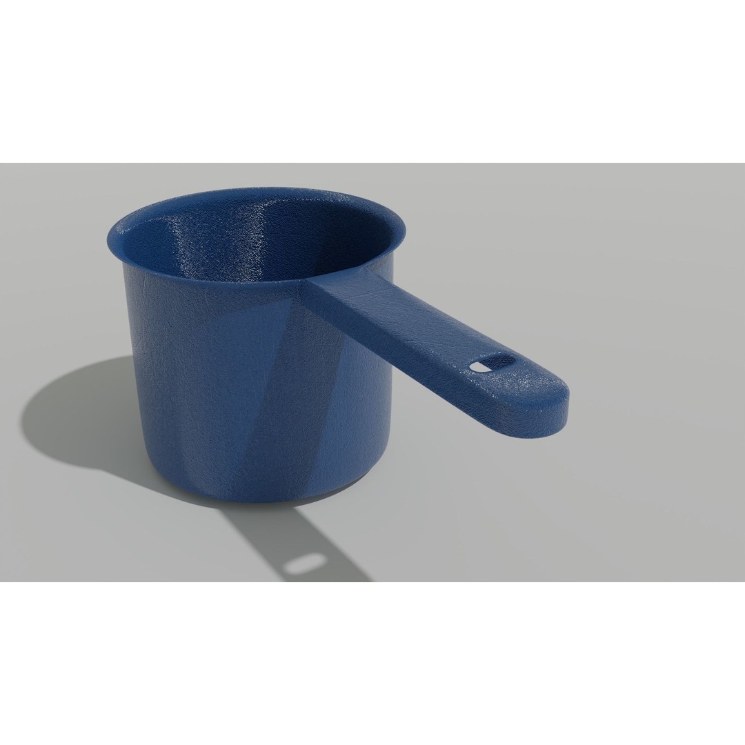 Scoop Plastic 3D Model – Modern Design for Interior Use, FBX & OBJ - View 9