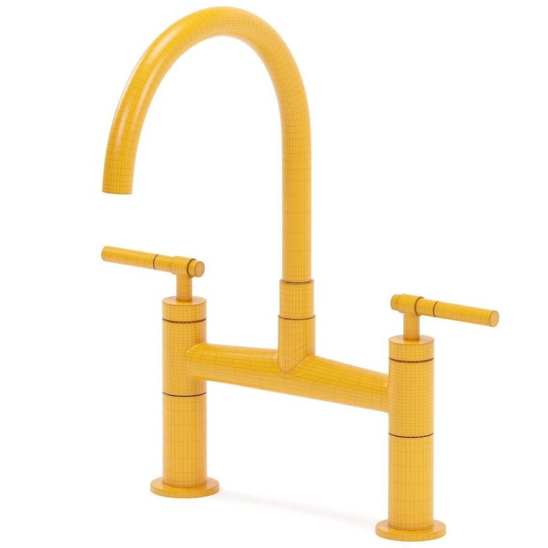 Brizo Kitchen Faucet 3D Model – Classic & Modern Styles, FBX, OBJ - View 15