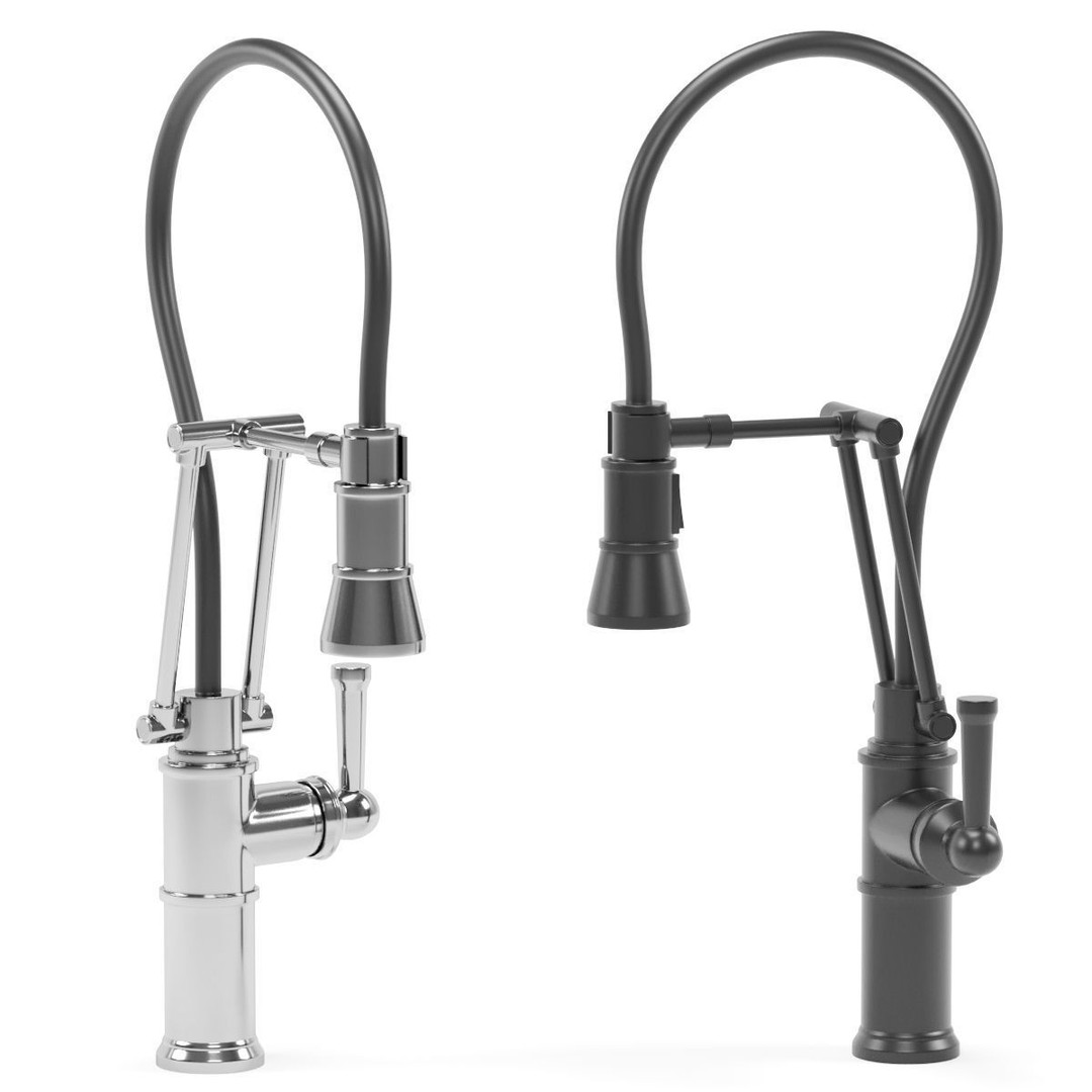 Brizo Kitchen Faucet 3D Model – Classic & Modern Styles, FBX, OBJ - View 3