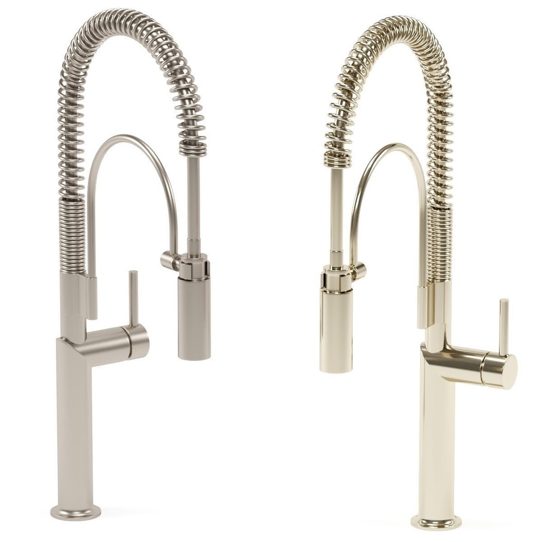 Brizo Kitchen Faucet 3D Model – Classic & Modern Styles, FBX, OBJ - View 7