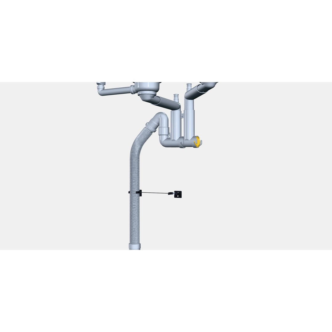 LILLVIKEN Water Trap-Strainer 3D Model – Low Poly Kitchen Fixture, FBX - View 7