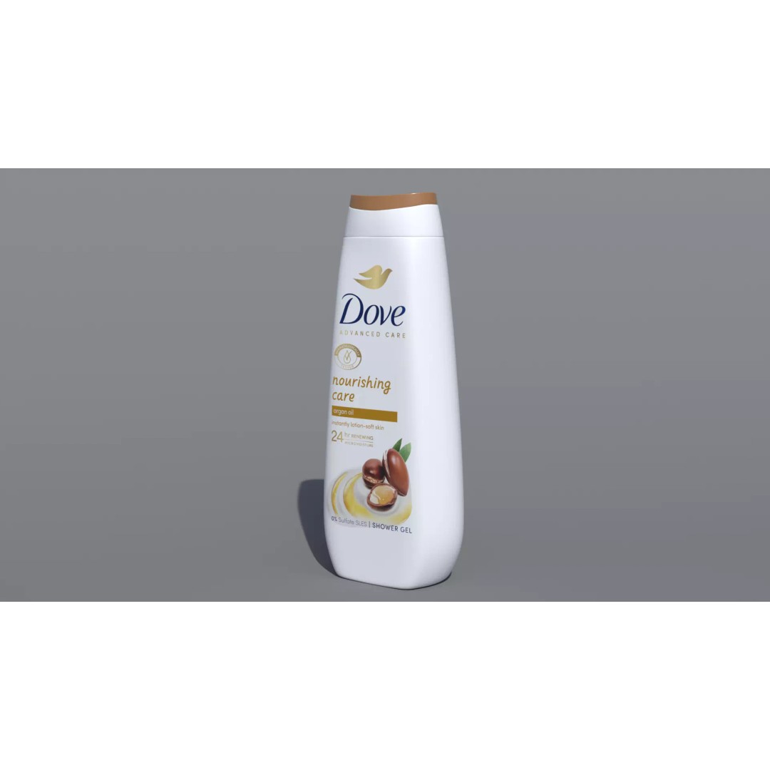 Dove Shower Gel 3D Model – PBR Textured, Game-Ready Formats - View 10