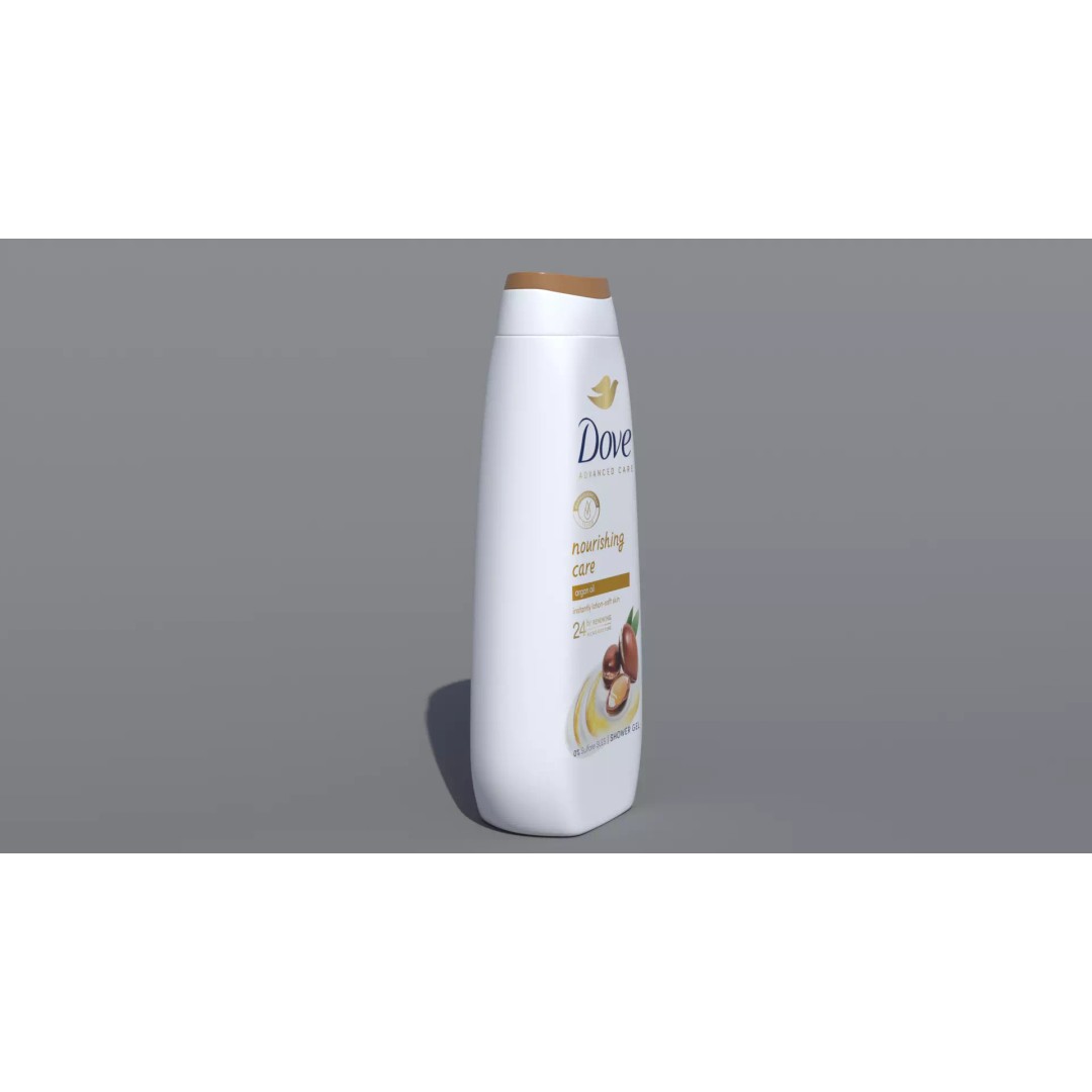 Dove Shower Gel 3D Model – PBR Textured, Game-Ready Formats - View 4