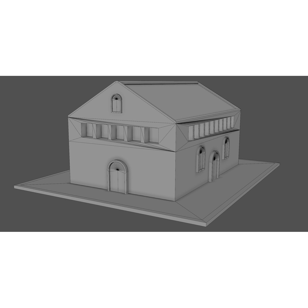 Ancient Pier Building 3D Model – Detailed Game-Ready Asset, FBX, OBJ