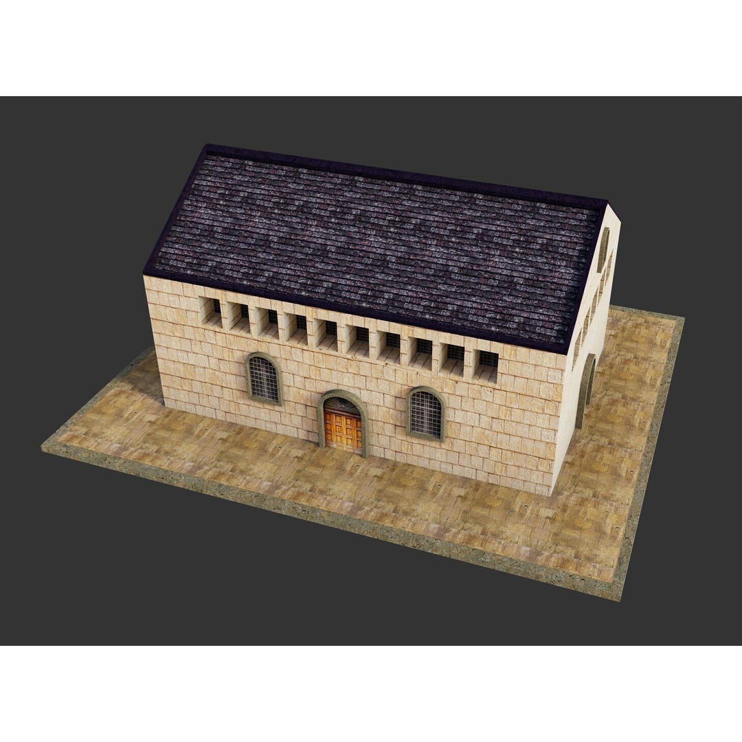 Ancient Pier Building 3D Model – Detailed Game-Ready Asset, FBX, OBJ - View 10
