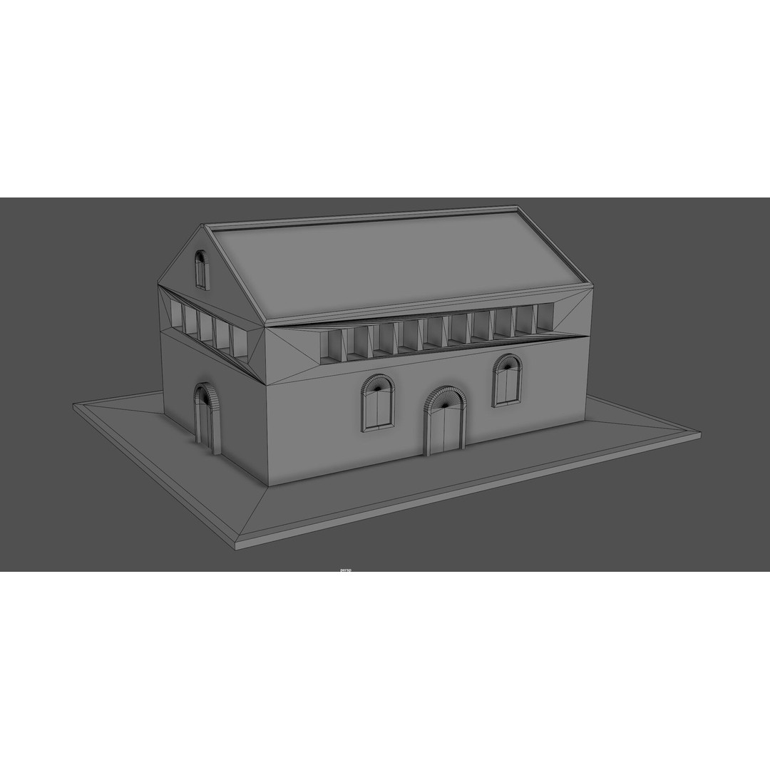 Ancient Pier Building 3D Model – Detailed Game-Ready Asset, FBX, OBJ - View 13