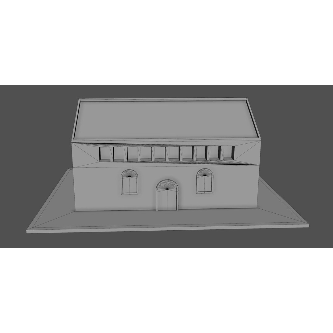 Ancient Pier Building 3D Model – Detailed Game-Ready Asset, FBX, OBJ - View 19