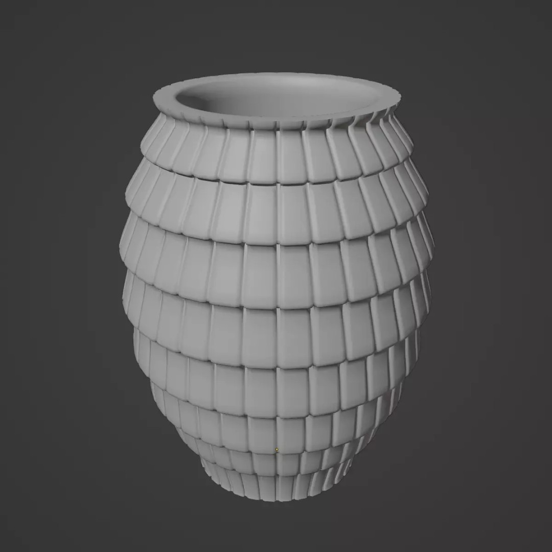 Porcelain Vase 3D Model – Mid Poly Game Asset, PBR Textures, Blender