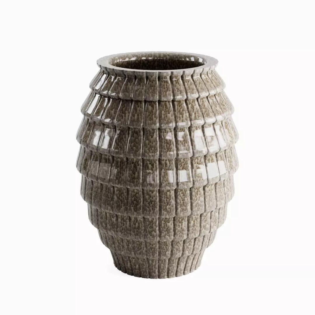 Porcelain Vase 3D Model – Mid Poly Game Asset, PBR Textures, Blender - View 4