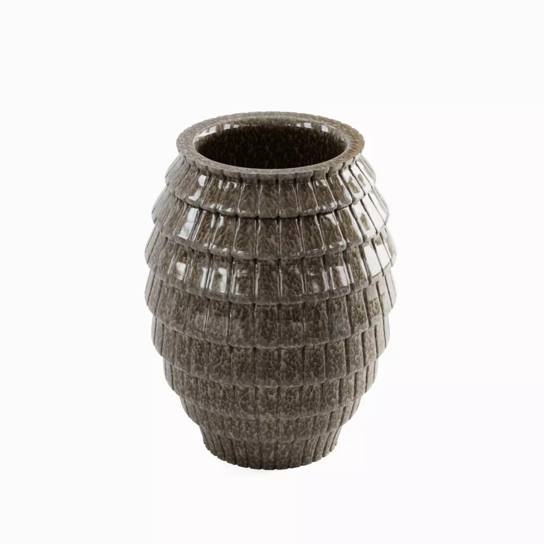 Porcelain Vase 3D Model – Mid Poly Game Asset, PBR Textures, Blender - View 7