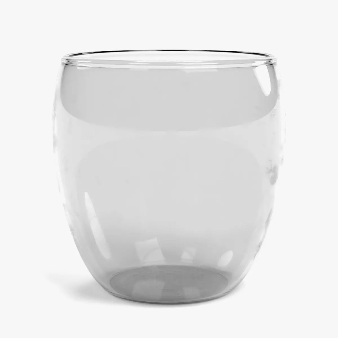 Transparent Glass Vase 3D Model – Decorative Bowl for Interior Use - View 13