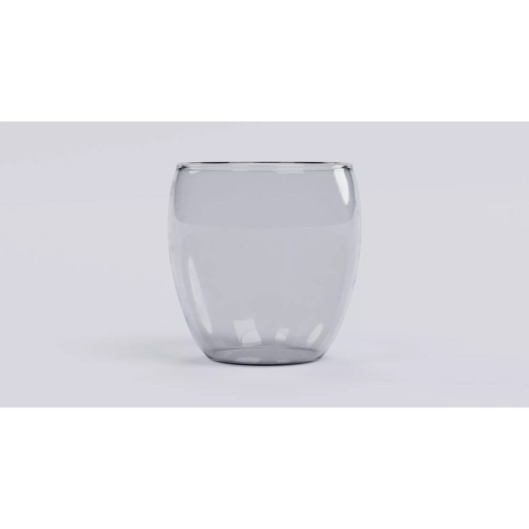 Transparent Glass Vase 3D Model – Decorative Bowl for Interior Use - View 7