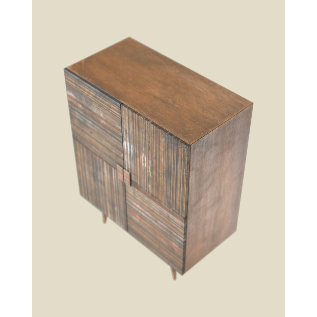 Sideboard Furniture 3D Model – Low Poly Game Asset, FBX, OBJ - View 4